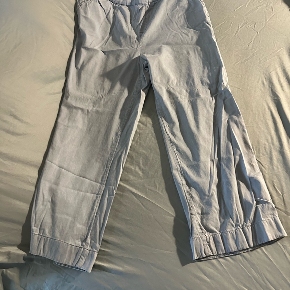 Isaac Mizrahi Light Blue Wide Leg Pants Lightweight Design